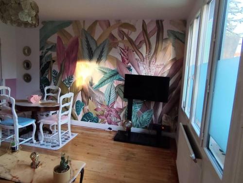 Χώρος καθιστικού στο Le tropical 2 chambres