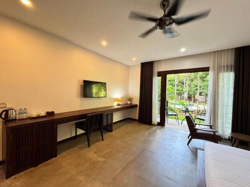 Et tv og/eller underholdning på Malone Villa