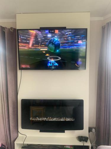 TV a/nebo společenská místnost v ubytování 136, Port Haverigg