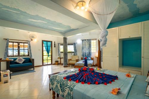 Χώρος καθιστικού στο Lemongrass Lodge