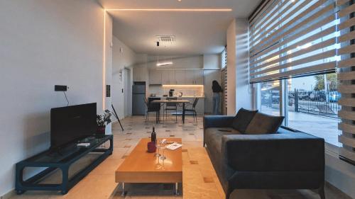 TV a/nebo společenská místnost v ubytování Astak 2