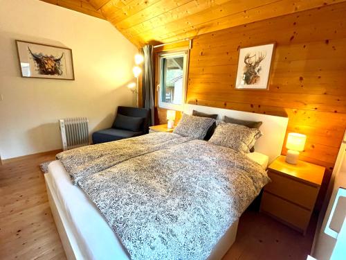 Chalet - Kleines Paradies -にあるベッド