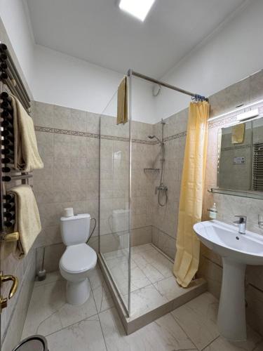Koupelna v ubytování Amir Hotel