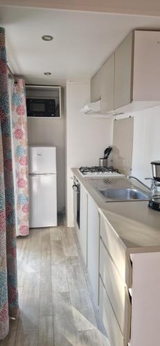 Kuchyň nebo kuchyňský kout v ubytování Mobil-home confort 6 personnes proche Europa-Park