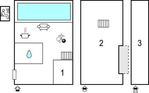 a schematic diagram of a laboratory with two diagrams at Le Loft De La Grange in Léglantiers