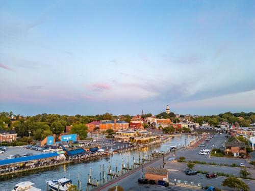 a view of a town with a marina at Historic Inns of Annapolis in Annapolis