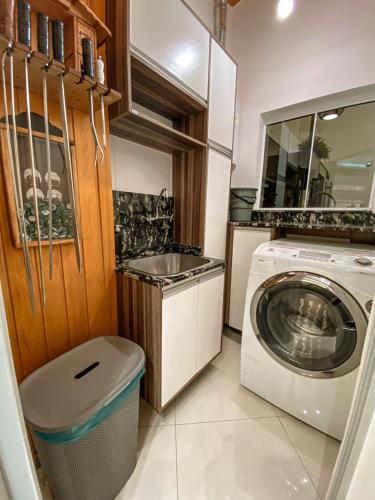 Dapur atau dapur kecil di Apto próximo a cascata