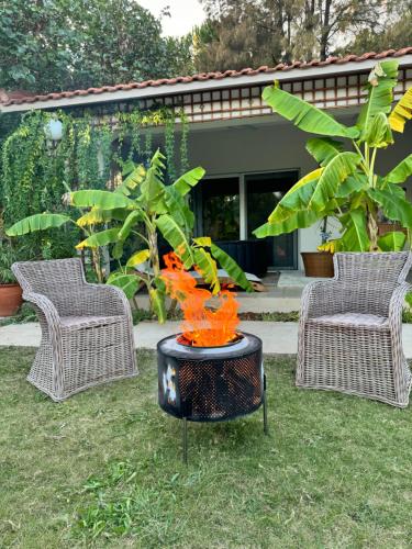 Taman di luar Sunyear Jacuzzi Winter Lodge