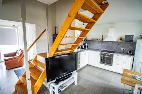 Guesthouse Lyngholtにあるキッチンまたは簡易キッチン