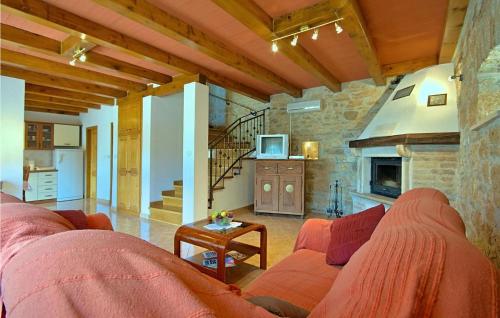 Χώρος καθιστικού στο Casa Nadija