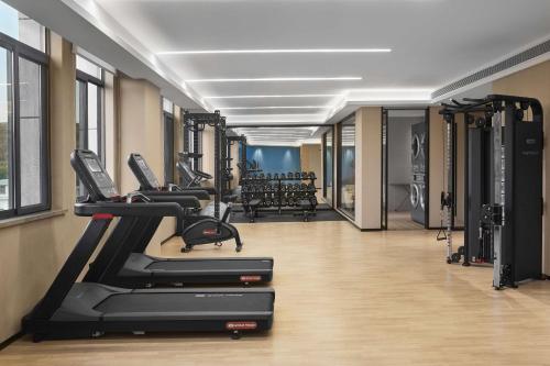 Γυμναστήριο ή/και όργανα γυμναστικής στο Hilton Garden Inn Huaihua Anjiang
