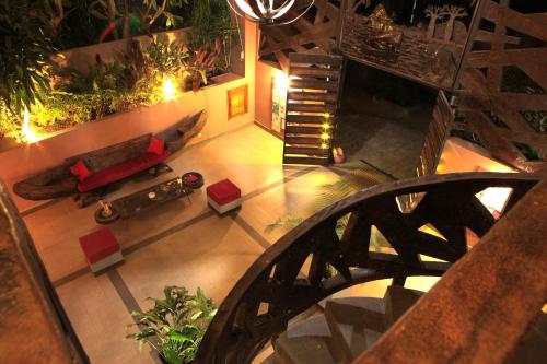 Χώρος καθιστικού στο Hôtel Sarimanok