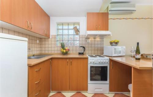 Kuchyň nebo kuchyňský kout v ubytování 3 Bedroom Beautiful Apartment In Labin