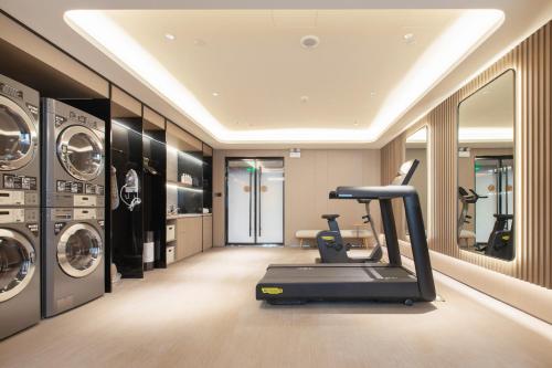 Palestra o centro fitness di JI Hotel Wuhan Baishazhou Hongshan Vanke Plaza Branch