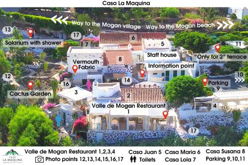 a map of the mexican village of the mexican embassy at Historica Casa Juan in Mogán