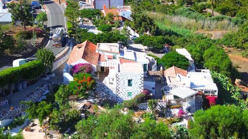 an aerial view of a village with white houses at Historica Casa Juan in Mogán