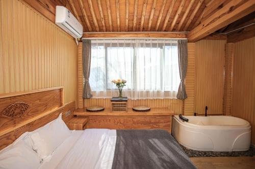 Koupelna v ubytování Dali Jishi Hotel