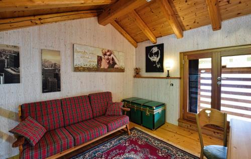 a living room with a couch and a table at Alla Cocca in San Donato