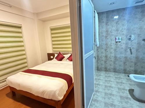 Koupelna v ubytování Hotel Sohum