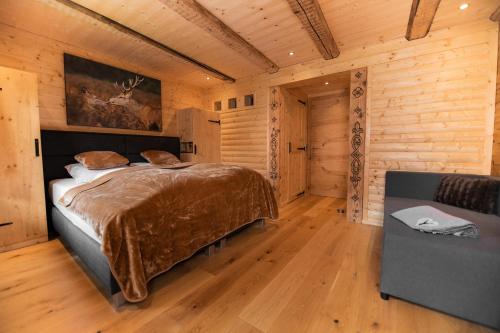 Alpen Lodge Berwangにあるベッド