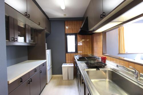 Dapur atau dapur kecil di Parkside Inn Hakata