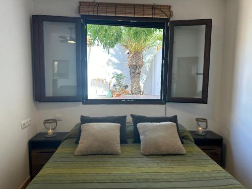 Postel nebo postele na pokoji v ubytování Apartamento en preciosa villa rural rodeado de naturaleza