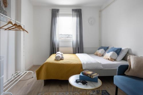 Posteľ alebo postele v izbe v ubytovaní Modern studio near City Center