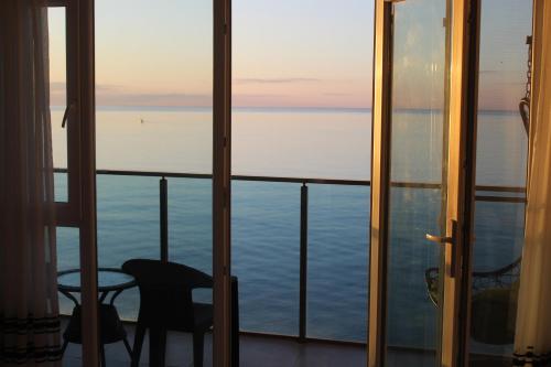 a view of the ocean from a balcony at SEA in Batumi