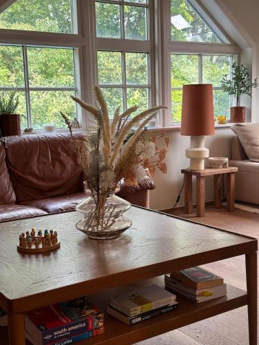 Χώρος καθιστικού στο Charming apartment by the sea