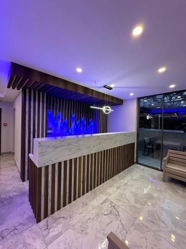 Χώρος καθιστικού στο Erom Otel