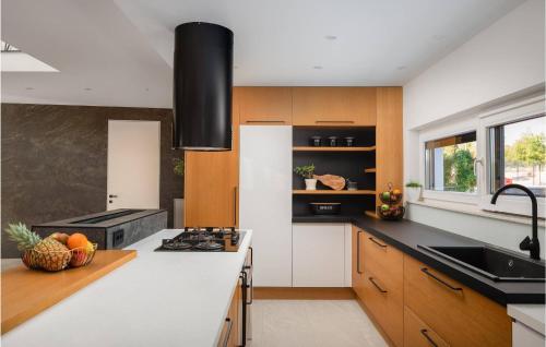 Dapur atau dapur kecil di Stunning Home In Dubrava With Sauna