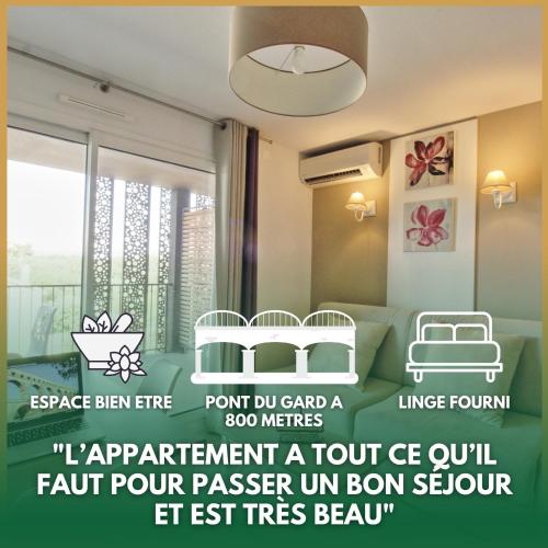 L'Aqueduc - Pont du Gard à 800 m