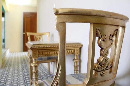 Ein Sitzbereich in der Unterkunft Hotel Casa Hidalgo