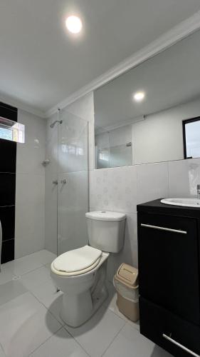 Koupelna v ubytování Hotel Medellín 66
