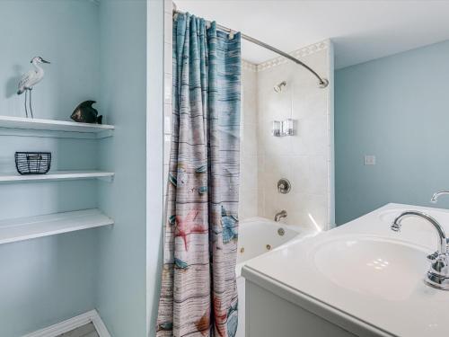 Koupelna v ubytování Fishermans Inn