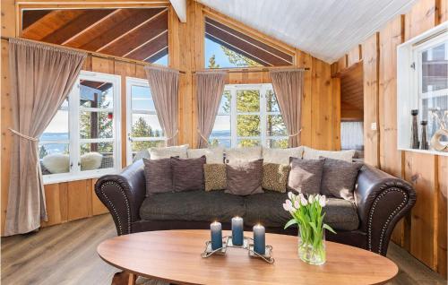 Χώρος καθιστικού στο Gorgeous Home In Øyer With Sauna