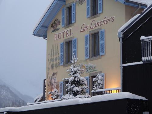 Hotel Les Lanchers v zimě