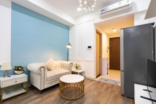 Ruang duduk di Oh, My Dear! Apartment - RiverGate