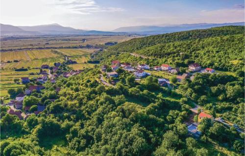 an aerial view of a village in the hills at Two-Bedroom Holiday Home In Trilj in Trilj