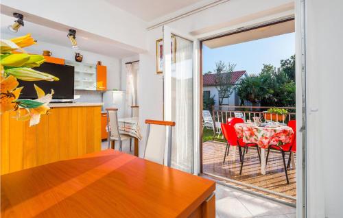 Μπαλκόνι ή βεράντα στο 4 Person Apartment Labin Kapelica