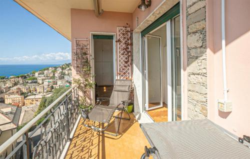 Μπαλκόνι ή βεράντα στο Gorgeous Apartment In Bogliasco