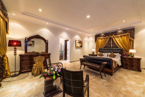 Χώρος καθιστικού στο Boudl Al Nakheel