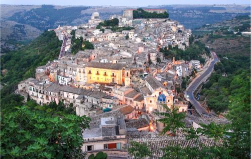 a view of a town on a mountain at Gorgeous Home In Comiso With Wifi in Comiso