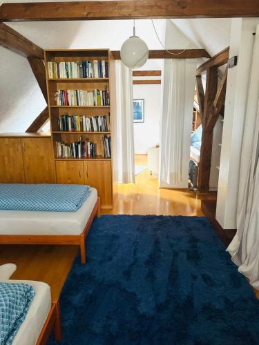 Postel nebo postele na pokoji v ubytování Kleines Landhaus