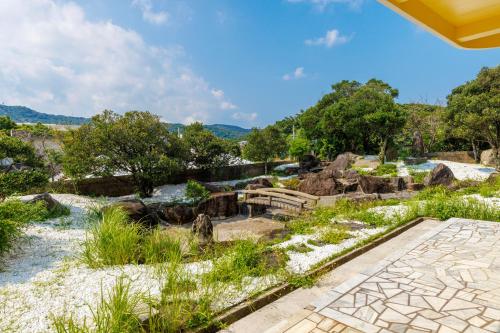 Landskap semula jadi dekat dengan rumah percutian