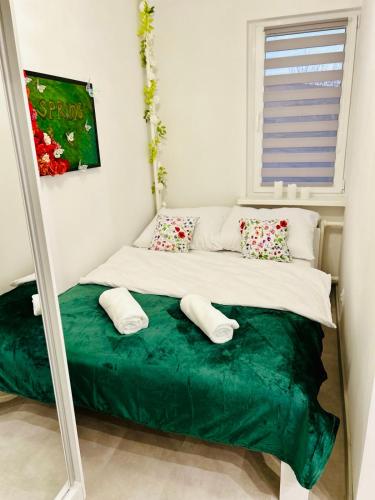 Ένα ή περισσότερα κρεβάτια σε δωμάτιο στο Apartament Spring