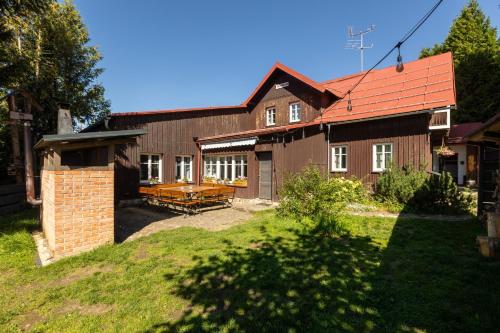 Zahrada ubytování Belvederská chalupa