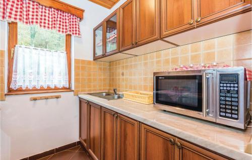 Dapur atau dapur kecil di Amazing Home In Blazevci With Sauna