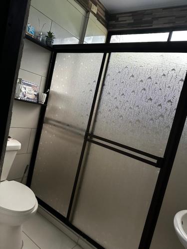 Koupelna v ubytování Casa Coral