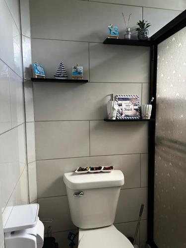 Koupelna v ubytování Casa Coral